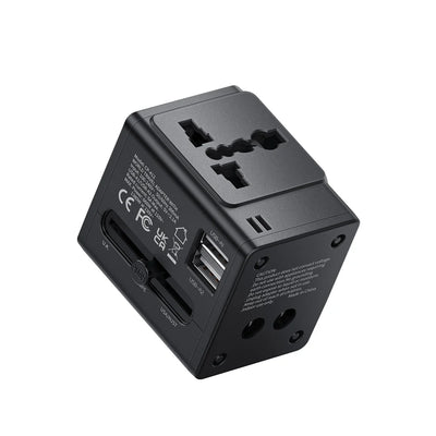 Mcdodo 2.1A Fast Charging Universal Travel Adapter Compact Design -Black