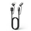 Mcdodo 4 in 1 PD Fast Charge Data Cable 1.2m Multi-Device Use - Black