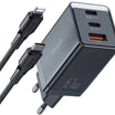 Mcdodo 67W Charger with 2 USB C and 1 USB - Black