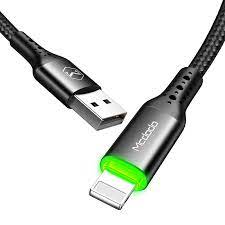 Mcdodo iPhone Auto Disconnect Cable 1.2M Battery Protection - Black