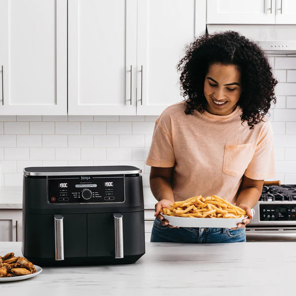 Ninja Foodi Max Dual Zone Air Fryer 9.5L / 2 Independent Frying Baskets - Black