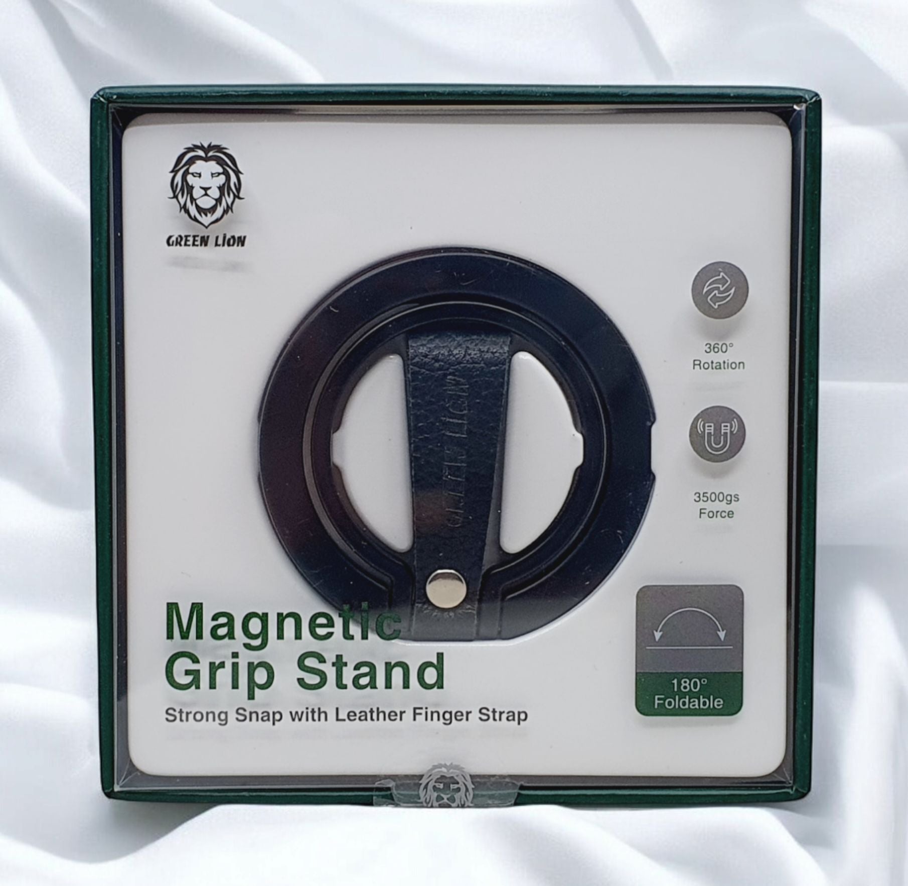 Green Lion Magnetic Grip Stand – 360° Rotation & 3500gs Hold