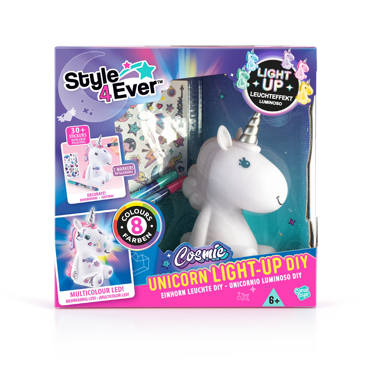 Unicornio DIY Cosmic Light-up Unicorn – Create Magic