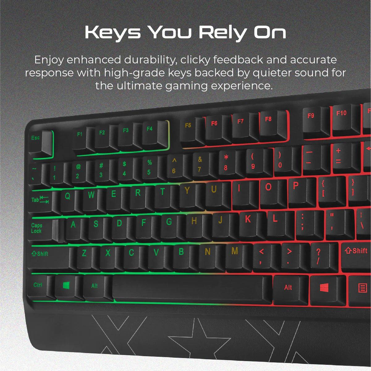 vertux orion wired gaming keyboard & mouse