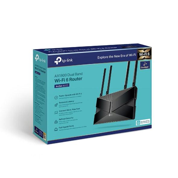 TP-Link AX1800 Dual-Band Gigabit Wi-Fi 6 Router USB - Black