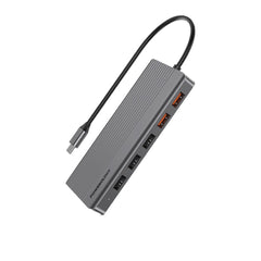 Powerology USB-C موزع  12 في 1 - أداء واتصال فائقين