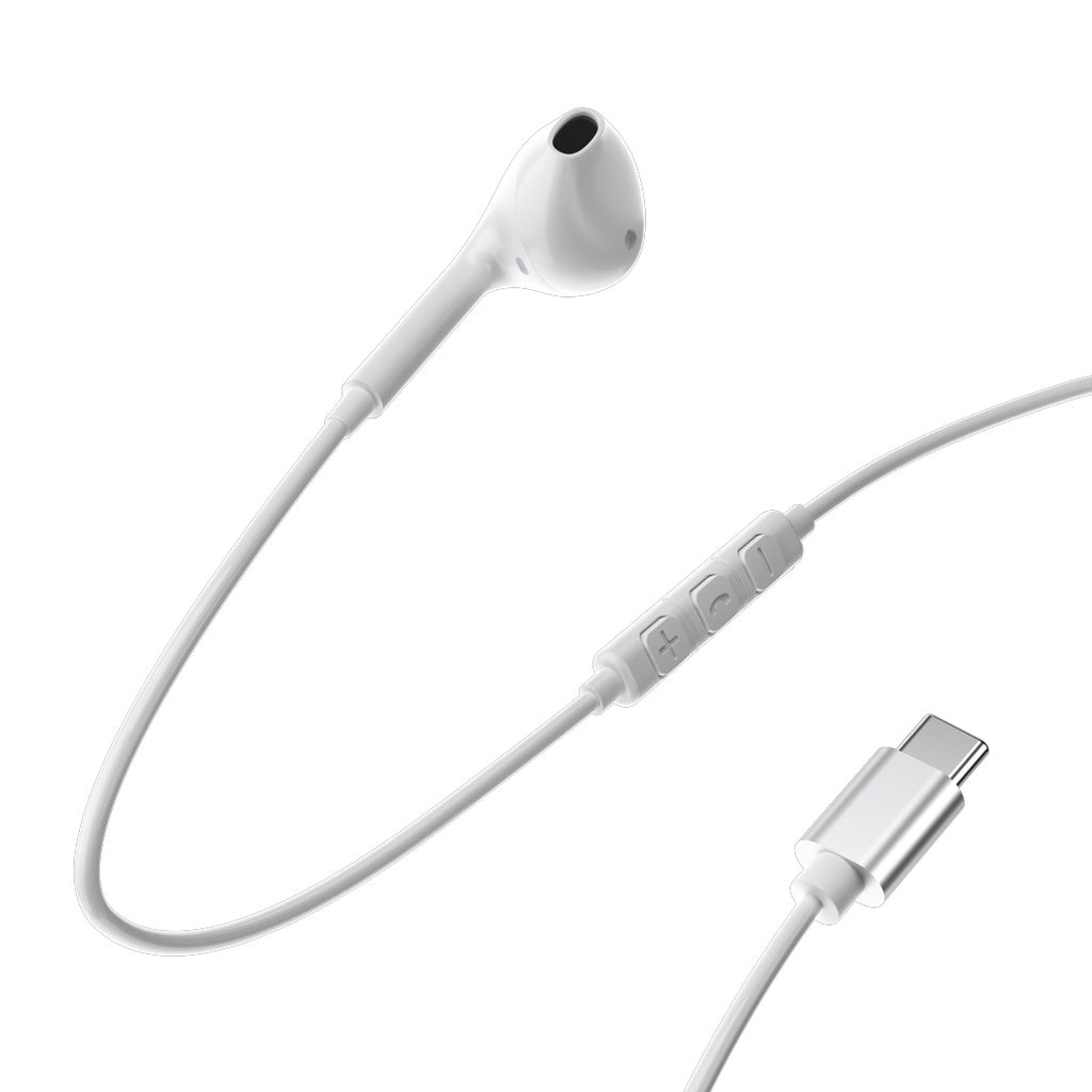 سماعات باورولوجي مونو USB-C 1.2 متر | صوت نقي وتصميم مريح


