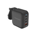 PROMATE GaNPort4 100PD 100W GaN Charger with 4 Ports - Black