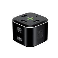 PROMATE PowerCube PD80 80W Quick Multi Port Charger - Black