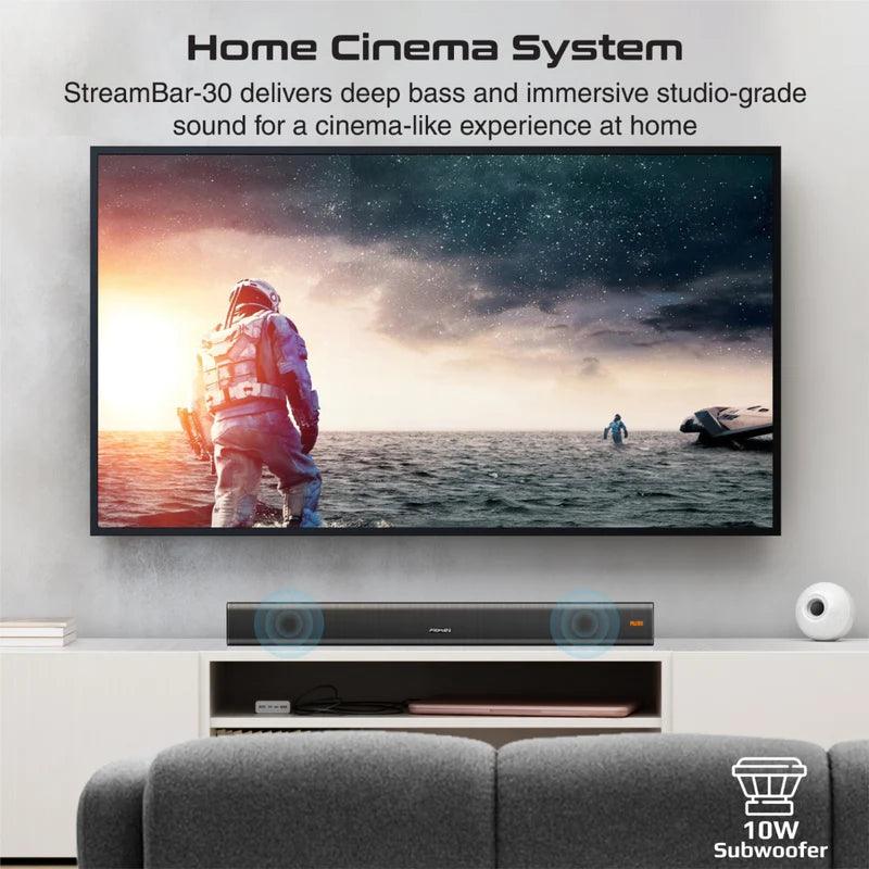PROMATE StreamBar 30 30W BassBoost SoundBar with Subwoofer 