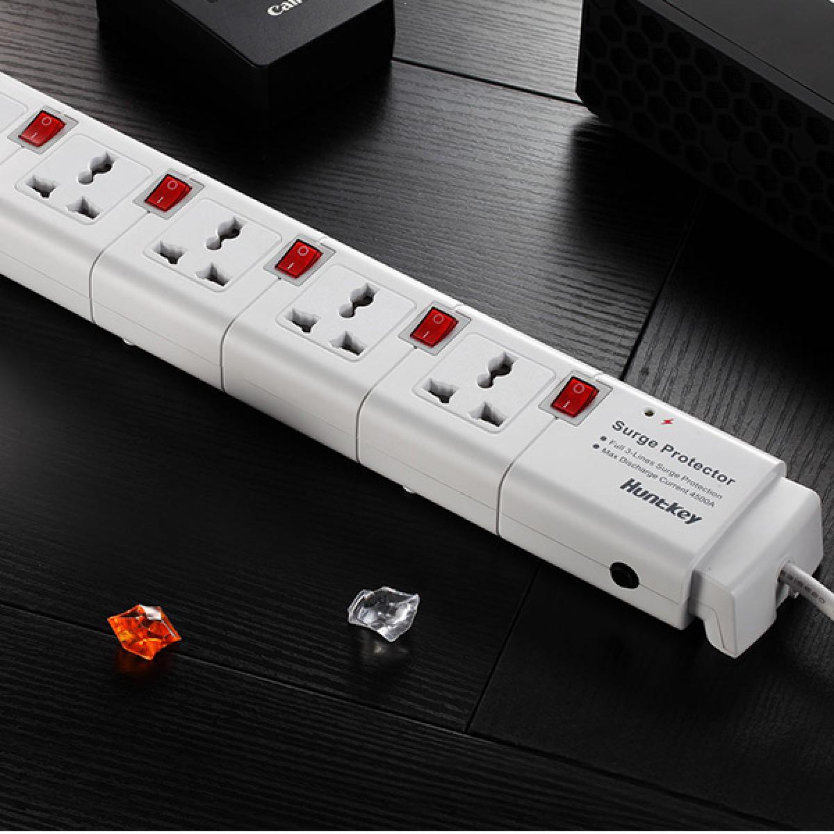 Huntkey 5-Outlets Power Strip with 3m Cable