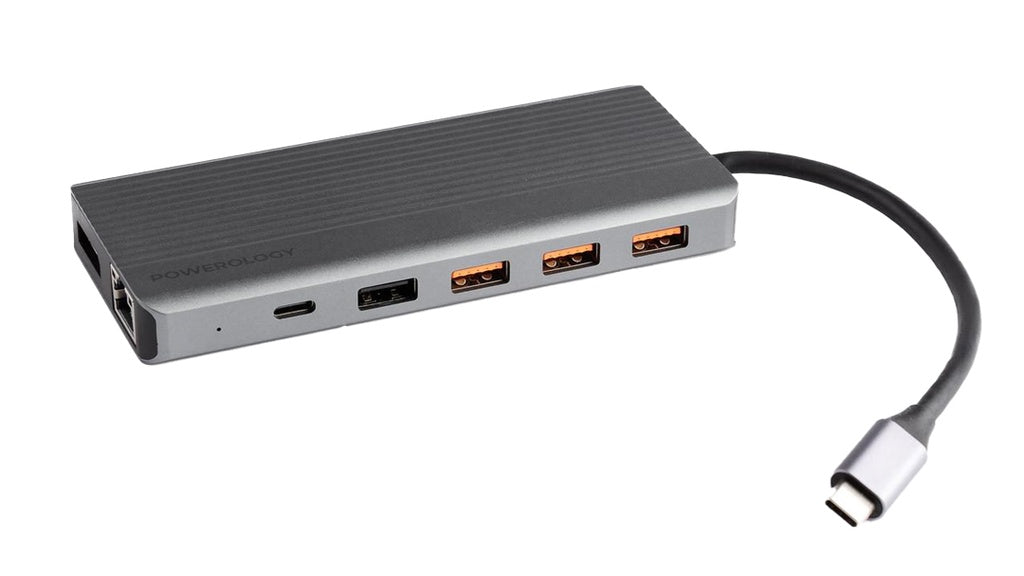 باورولوجي USB-C Hub 13 في 1 متعدد المنافذ مع HDMI وPD