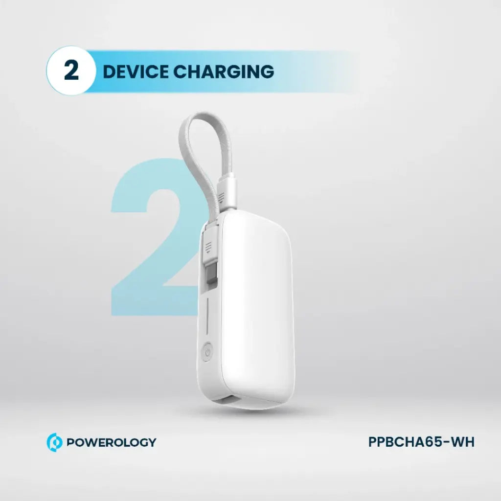 Powerology 5000mAh Mini Power Bank with PD 20W Fast Charge