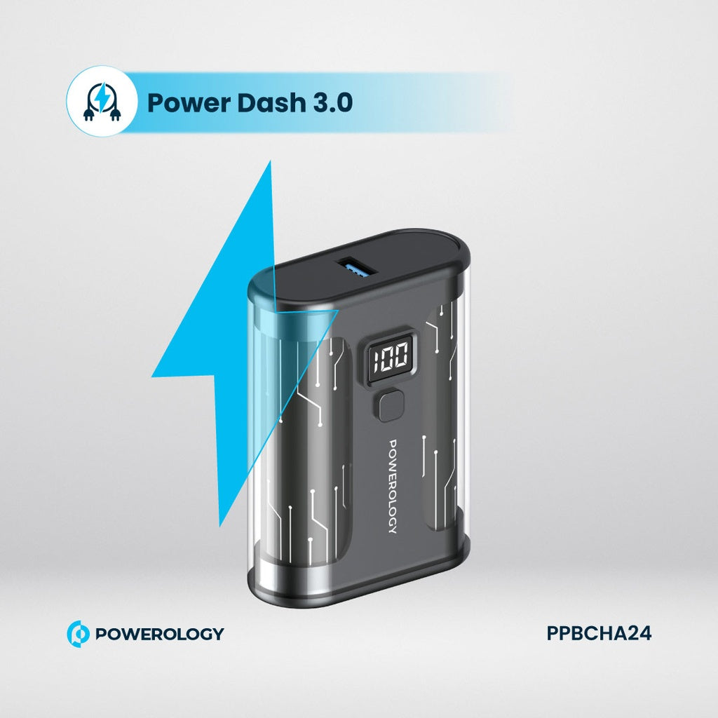 Powerology Crystalline 10000mAh PD 35W Fast Power Bank