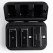 Powerology MFI Dual Connector Wireless Lavalier Microphone x2 Mic 2000mAh – Black