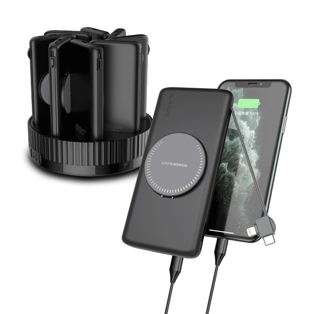Powerology 8 in 1 Wireless Power Bank Station 10000mAh