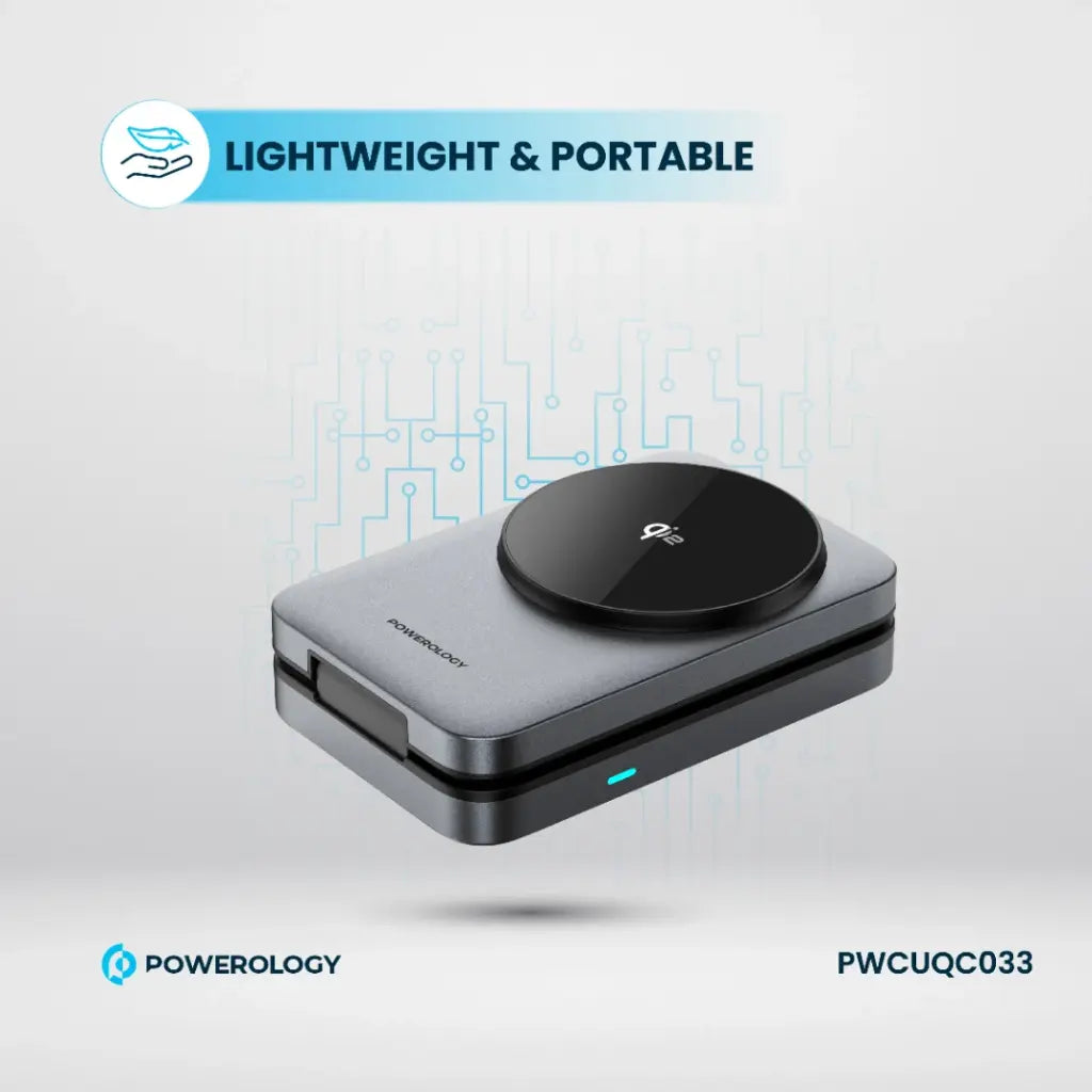Powerology Qi2 Multi-Device Fast Charging Hub – Black