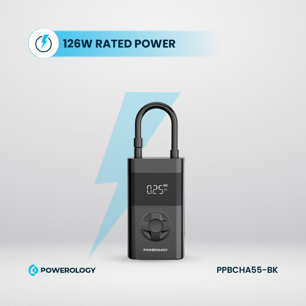 Powerology PPO55 Ultra Portable Air Compressor & Power Bank