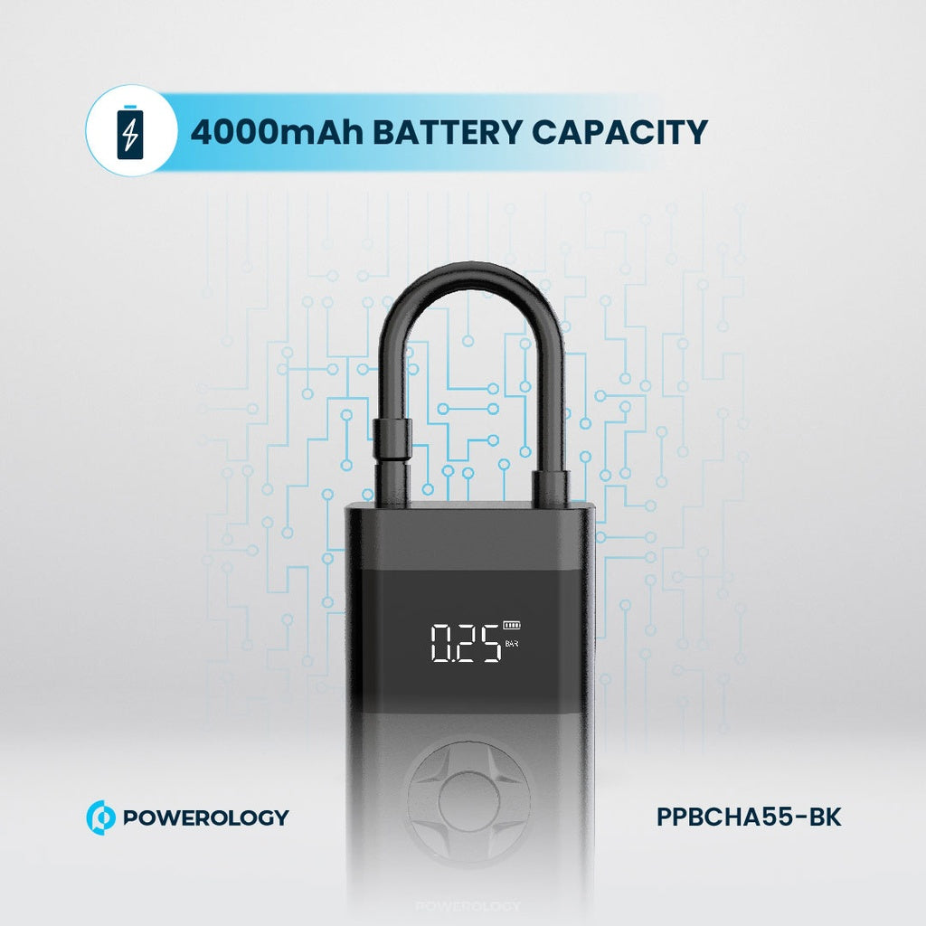 Powerology PPO55 Ultra Portable Air Compressor & Power Bank