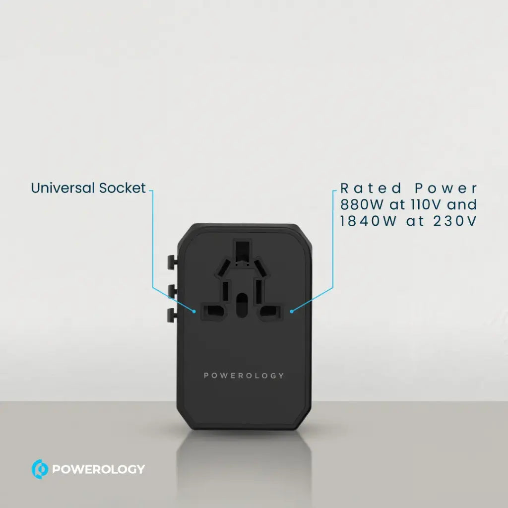 Powerology Universal USB-A Charger | 3-Port Fast Charging
