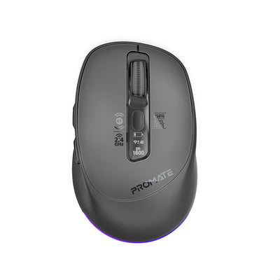 ماوس لاسلكي Promate Blix-3M صامت مع اتصال متعدد الأجهزة
