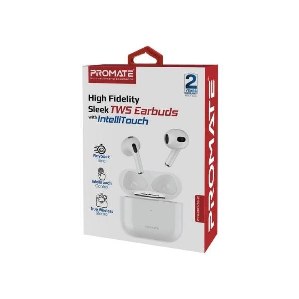 Promate Freepods 2 TWS Earbuds with 25H Playtime - White