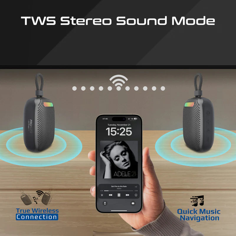 Promate Tingz CrystalSound™ 7W High-Definition Wireless Speaker