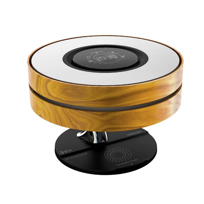 Promate 3 in 1 Wireless Speaker Desk Lamp & Charger Stylish