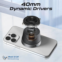 Promate Punch High-Fidelity Mini Bluetooth Speaker with MagSafe Compatible Base