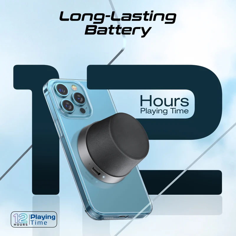 Promate Punch High-Fidelity Mini Bluetooth Speaker with MagSafe Compatible Base