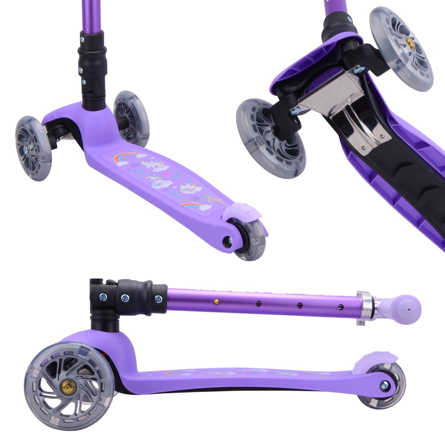 Boldcube – Three Wheel Scooter Teeny | Unicorn Purple | Ages 3-8