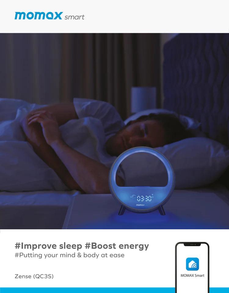 Momax Zense Ambient Light with Wireless Charging - White