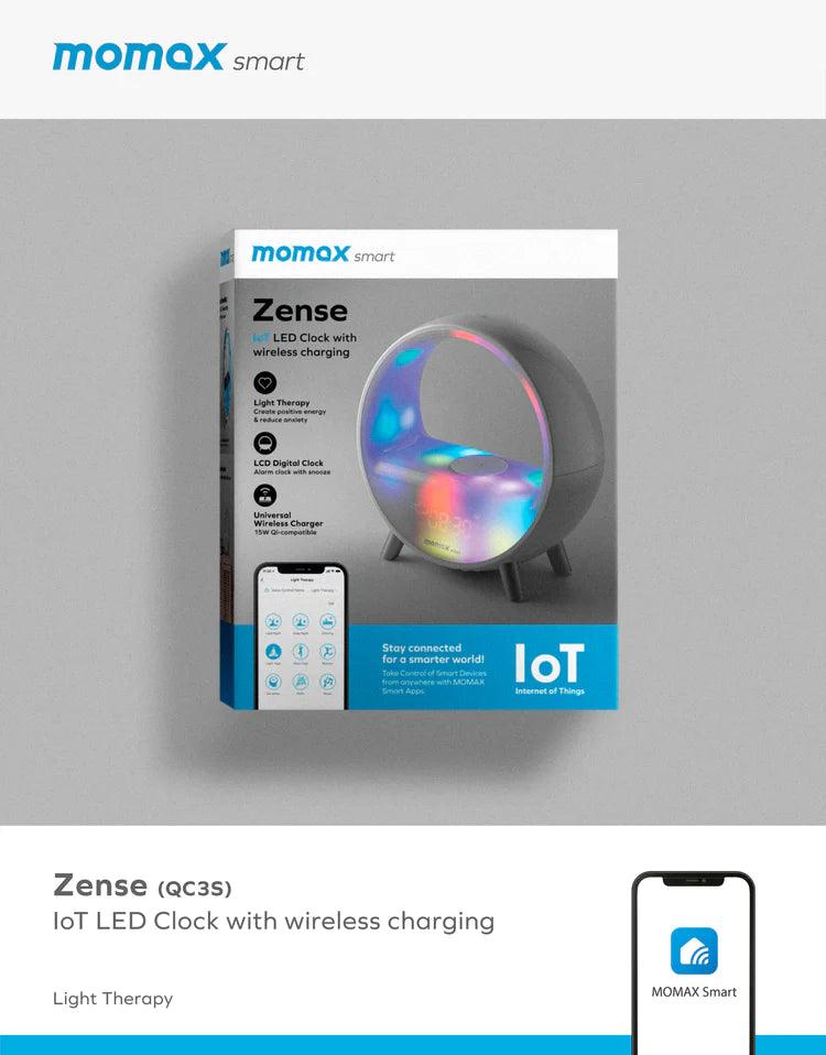 Momax Zense Ambient Light with Wireless Charging - White