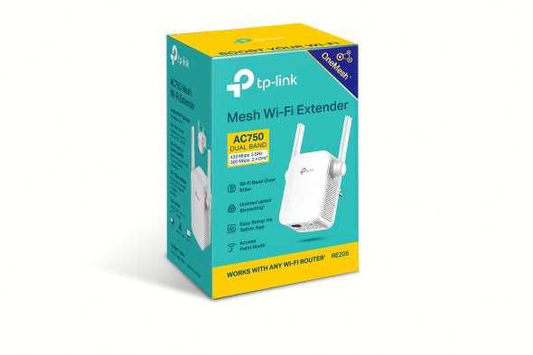 TP-Link AC750 Dual Band Wi-Fi Range Extender - White