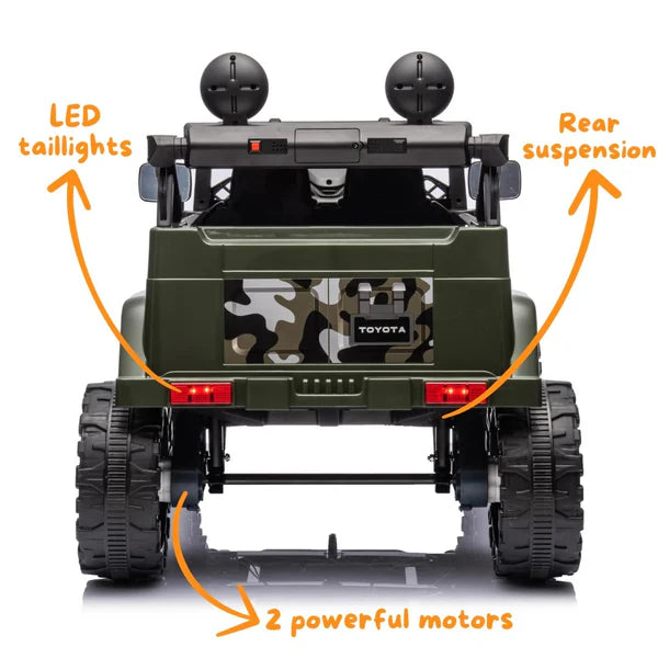 Toyota FJ Cruiser Licensed R/C Ride-On Car – 12V 4-Motors