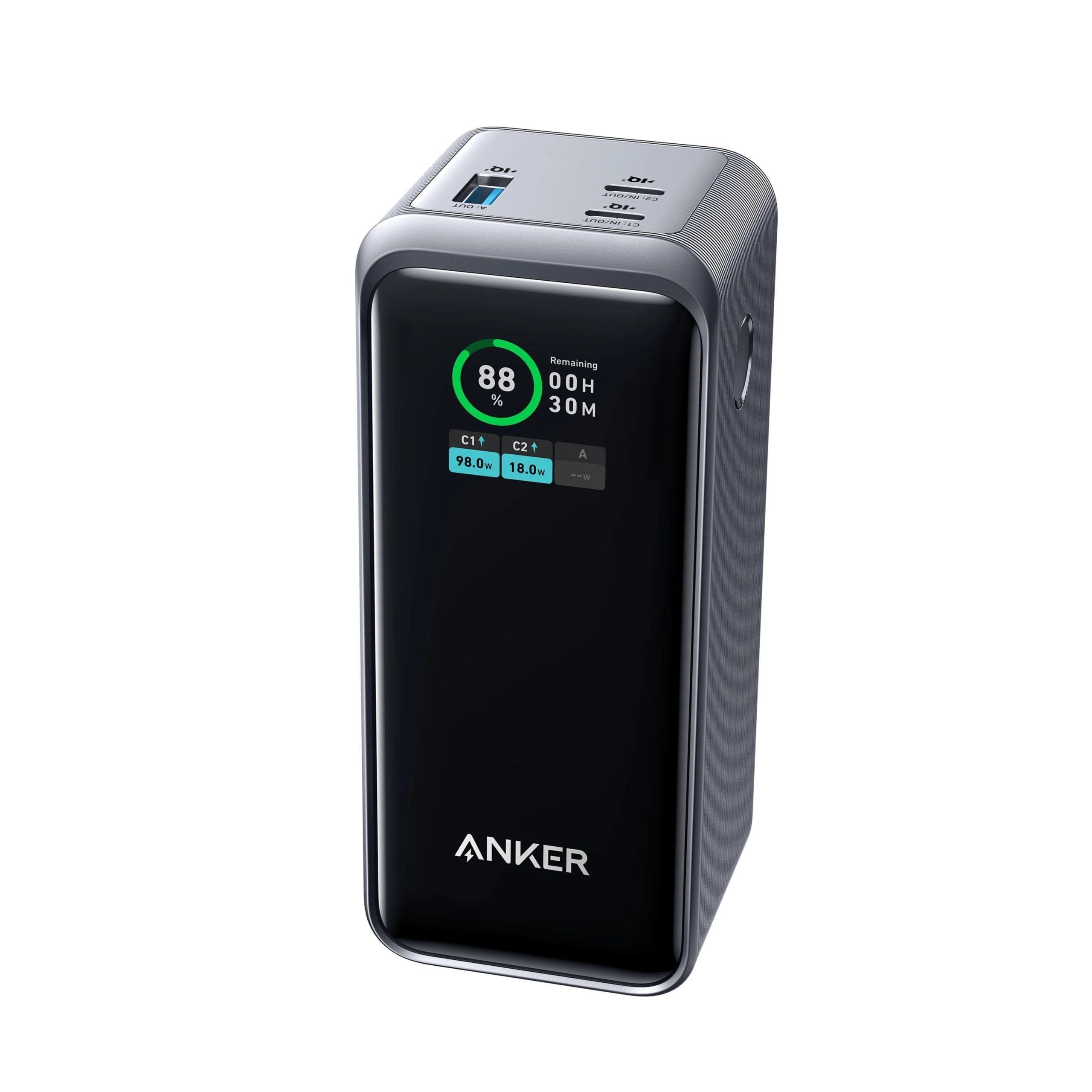 Anker Prime 200W Power Bank Fast Charging & Smart Display - Black & Golden