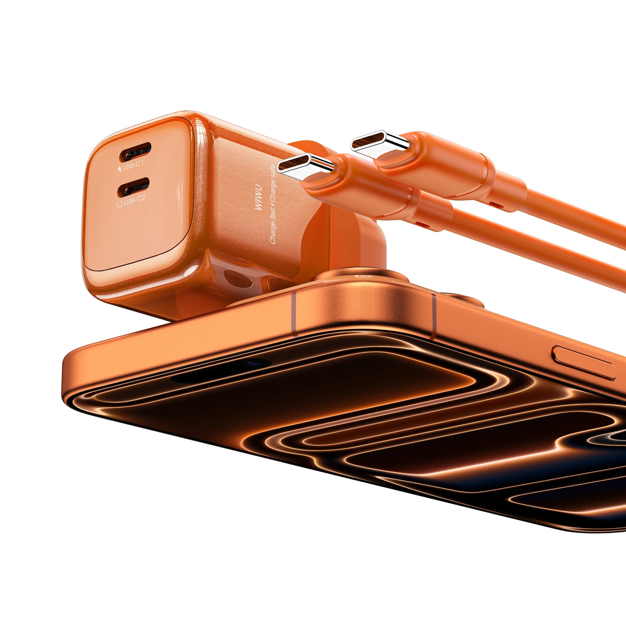 WiWU Cube 45W 2C PD Fast Charge Travel Adapter Combo Wi-G025 EU/UK/CN