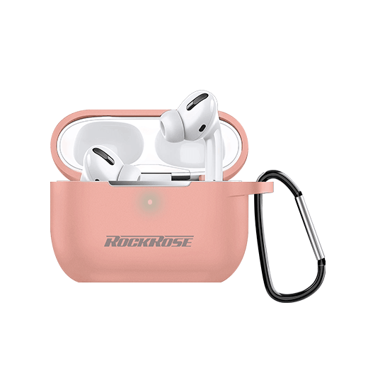 RockRose Silicone Case for AirPods Pro Slim & Durable Protection - Pink
