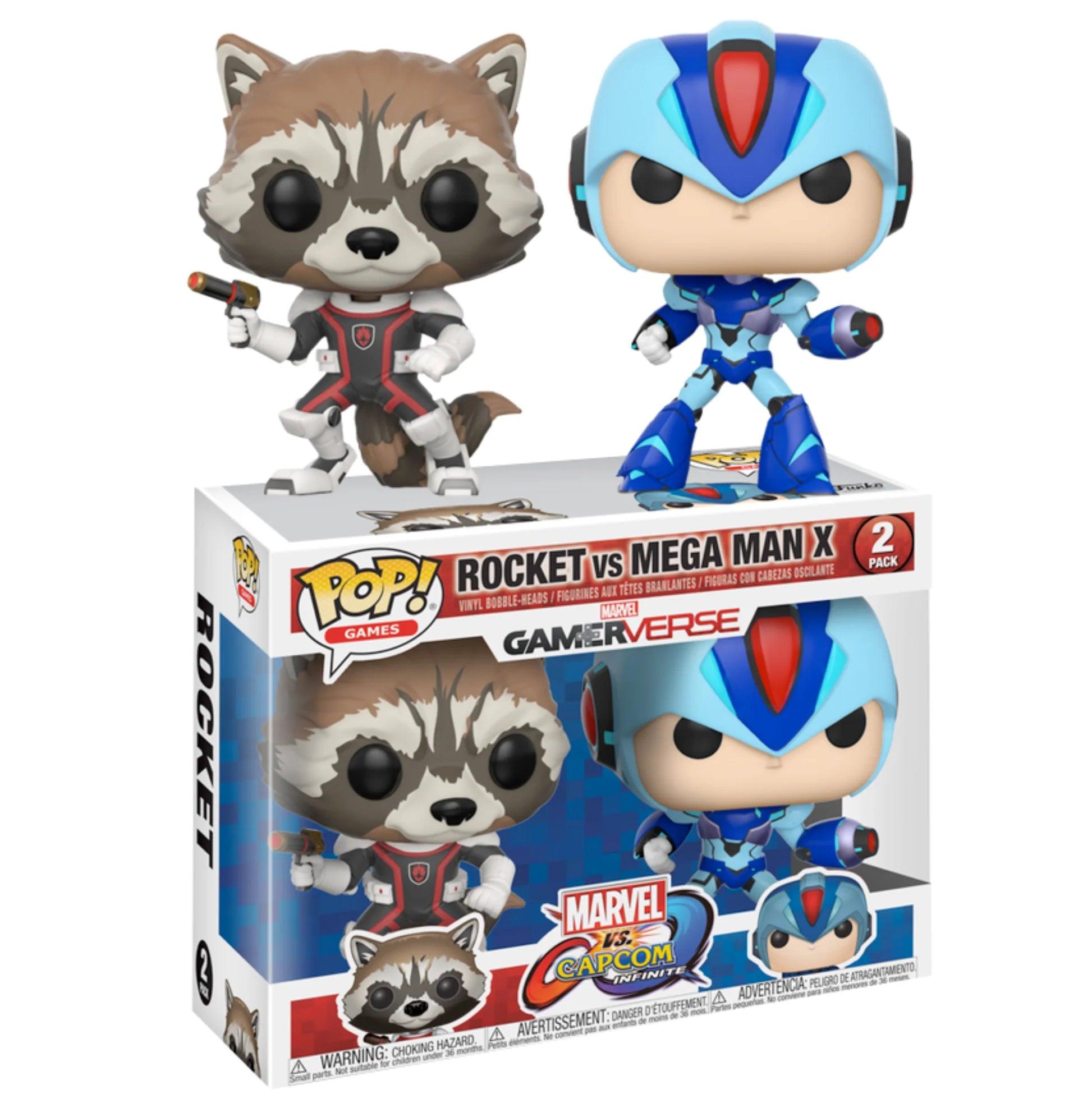 Funko Pop! Games: Marvel Vs. Capcom 2PK - Rocket Vs. Mega Man X