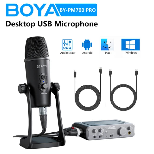 BOYA USB Condenser Microphone - Black