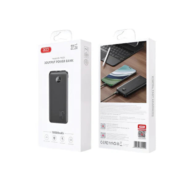 باور بانك XO 10000mAh بشاشة رقمية – شحن سريع وعملي
