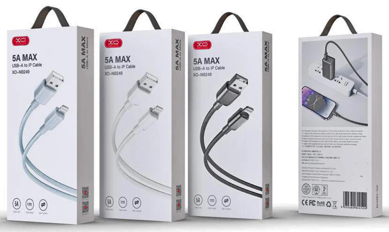 كابل XO USB إلى Lightning – شحن سريع 1 متر