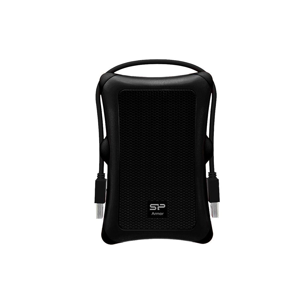 SILICON POWER SP 2TB A30 External Hard Drive Speed & Durability - Black/Black
