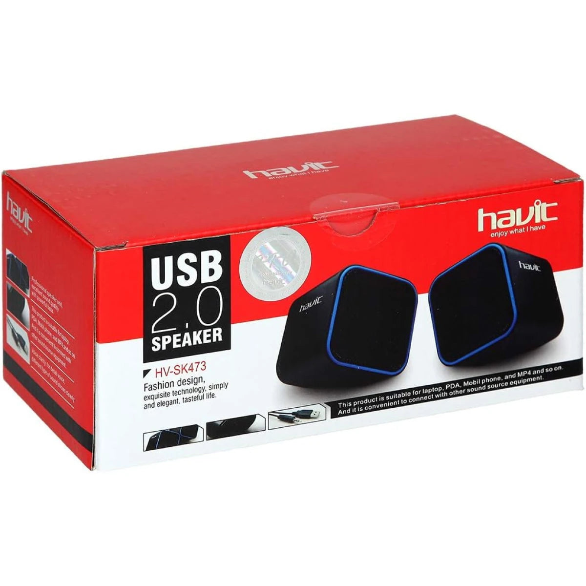 Havit HV-SK473 USB PC Speakers – Clear 2.0 Stereo Sound