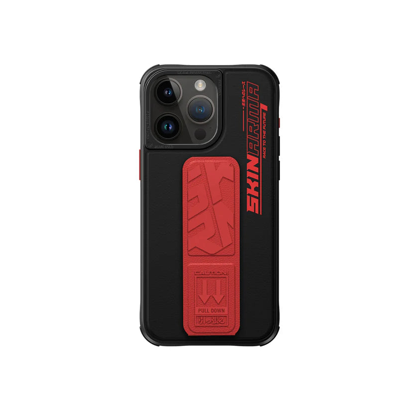 SKINARMA iPhone 15 Pro 6.1 Slate (GRIP-STAND) - Orange