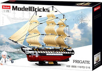 Sluban USS Frigate Building Set M38-B0836 - 1118 Pieces Military Ship Model