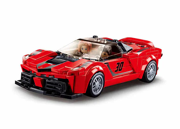 Sluban Italian Super Car Red M38-B0955 - 262 Pieces Building Set