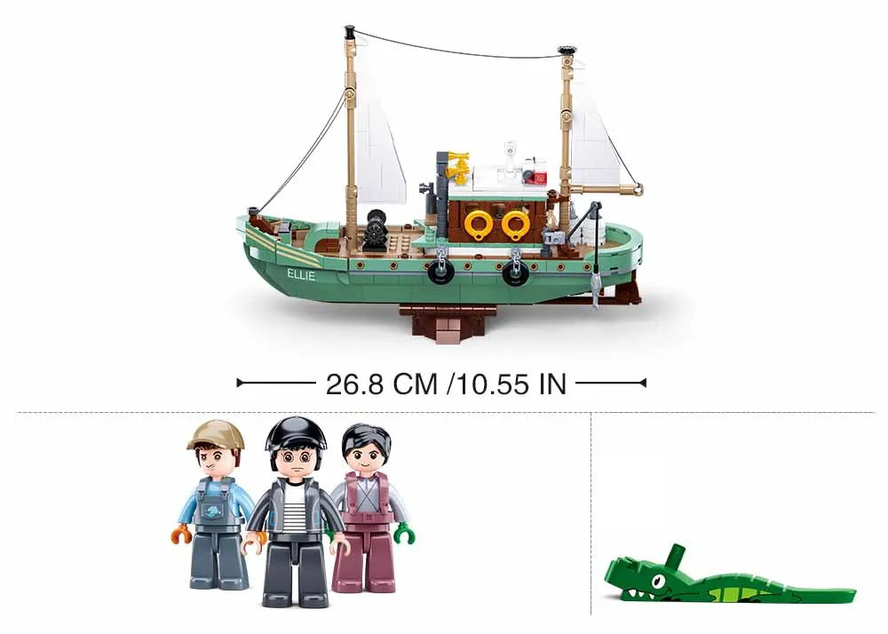 Sluban Fishing Boat M38-B1119 - 1119 Piece Building Set