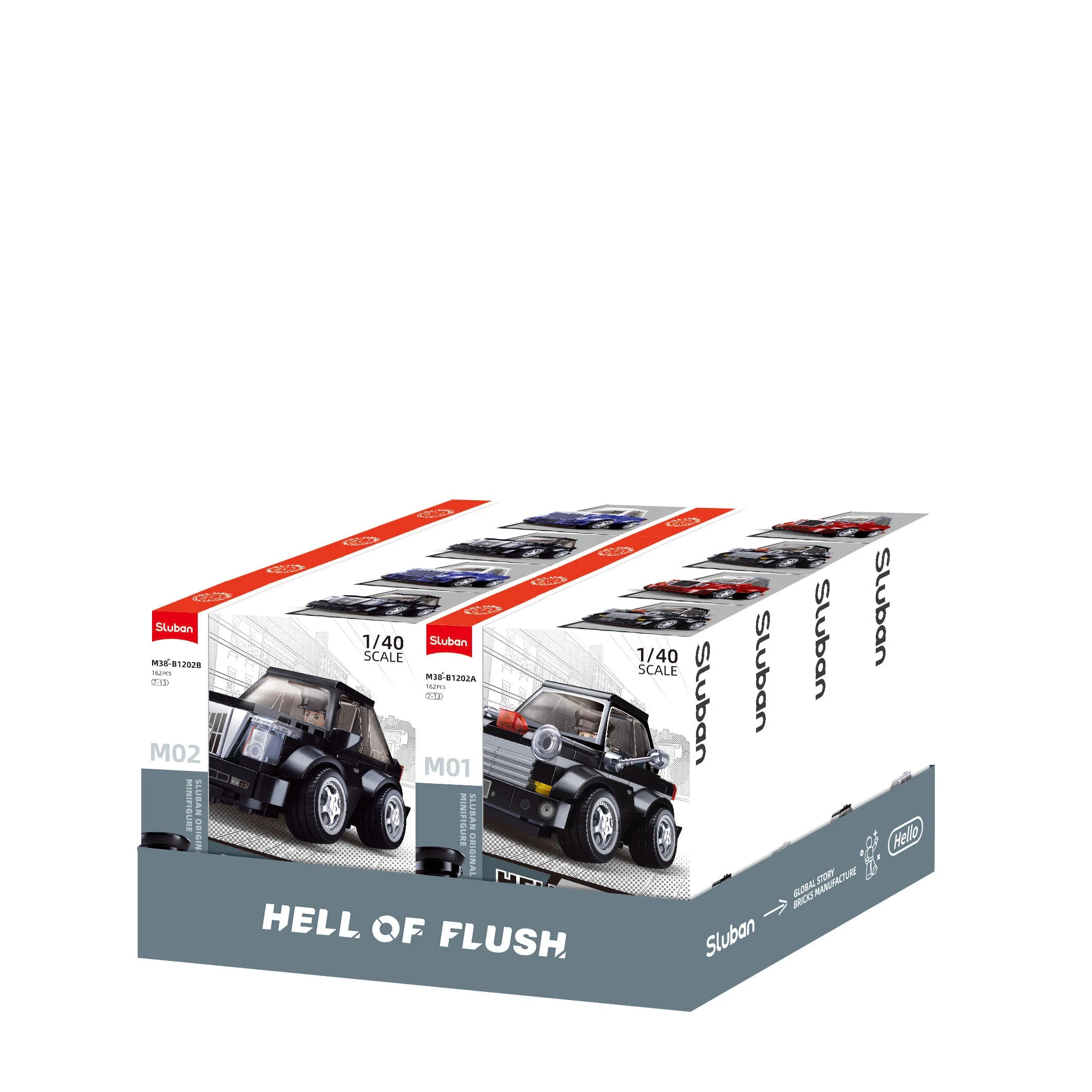 سلوبان سيارات MCAR Hell of Flush 1-4 – M38-B1202 | لعبة تركيب للأطفال