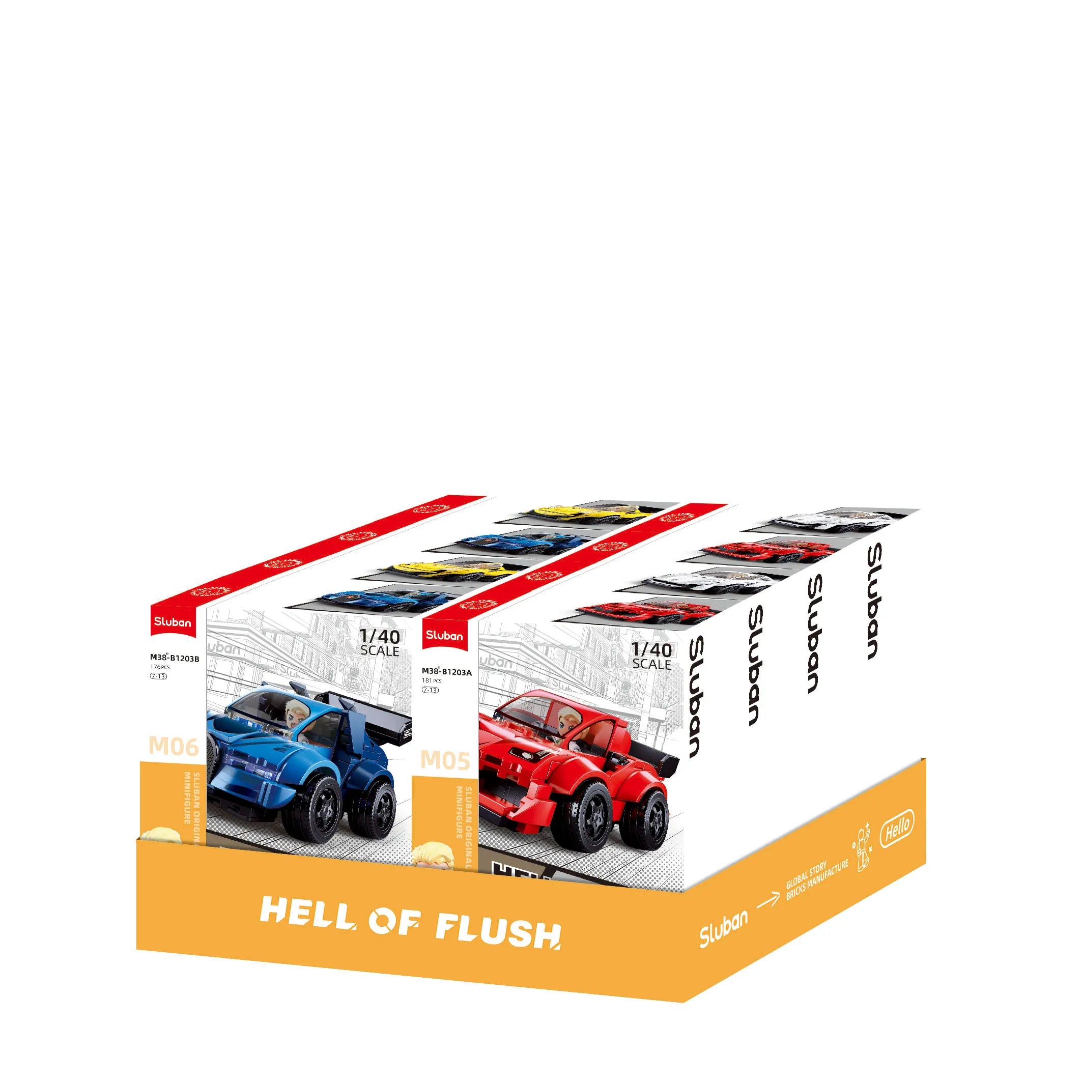 سلوبان سيارات MCAR Hell of Flush 5-8 – M38-B1203 | لعبة تركيب للأطفال